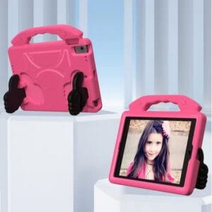 Pink Handle Case with Stand- iPAD