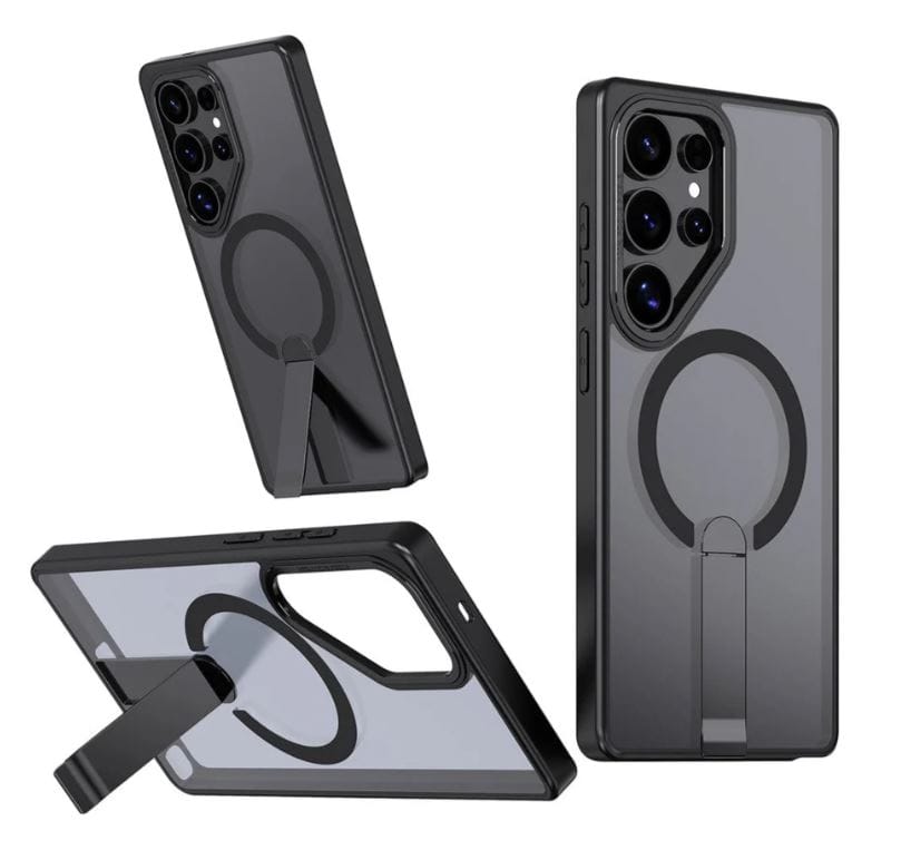 Black MagSafe Crystal Stand Case - Samsung