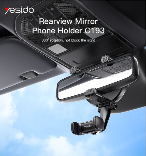 Yesido C193 Car Rearview Mirror Phone Holder - Image 2