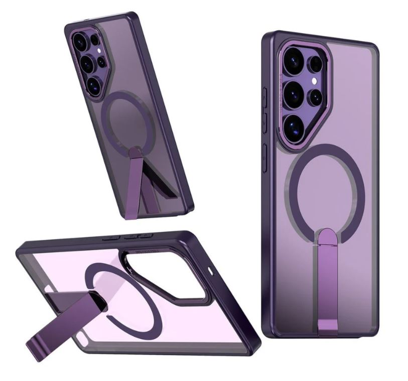Purple MagSafe Crystal Stand Case - Samsung