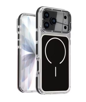 Black Glossy Magsafe Case With Camera Stand - iPhone