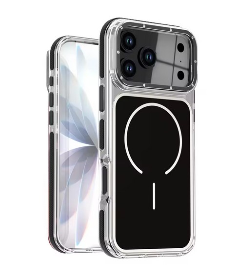 Black Glossy Magsafe Case With Camera Stand - iPhone