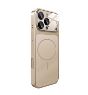 Gold Ag Glass Magsafe Back Case Gold  - iPhone