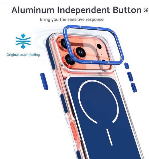 Blue Glossy Magsafe Case With Camera Stand - iPhone - Image 5