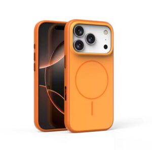 Orange Matte Finish Magsafe Case – iPhone