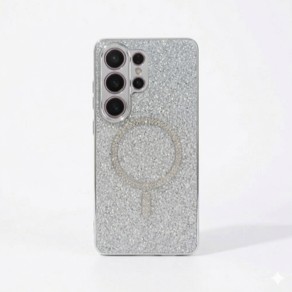 Silver Glitter Magsafe Back Case - Samsung
