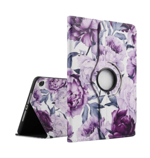 Purple Flower Fancy Tablet Case 360° Rotating – Samsung