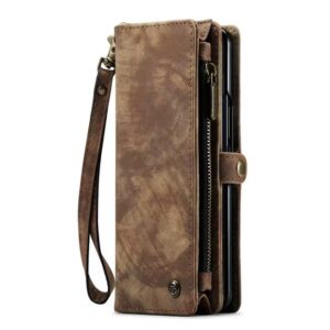 Brown Detachable Zipper Wallet Case – Samsung