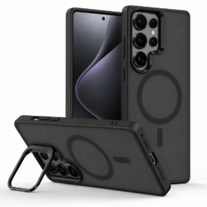 Black Magsafe Case with Camera Stand - Samsung