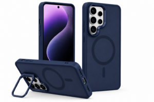 Blue Magsafe Case with Camera Stand - Samsung
