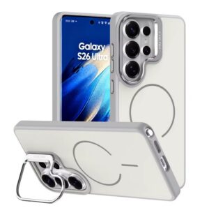 Grey Matte Finish Magsafe Case With Camera Stand – Samsung