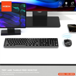 MOXOM MX-KB13 Wireless Keyboard And Mouse Set