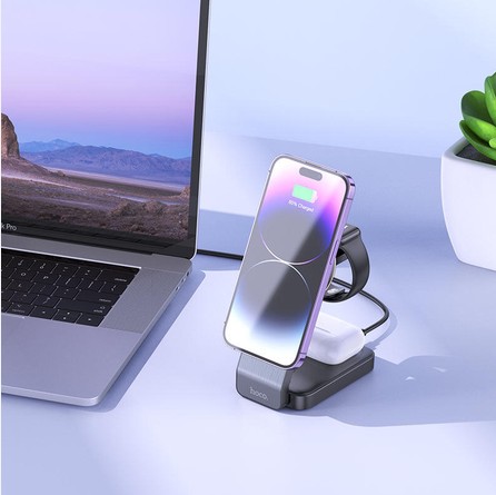 HOCO CQ3 MOTORCYCLE 3-IN-1 MAGNETIC WIRELESS FAST CHARGER - Image 3
