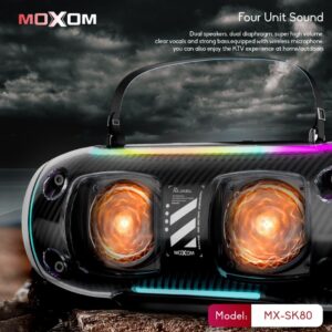 MOXOM 30W TRANSPARENT WIRELESS RGB KARAOKE SPEAKER MX-SK80
