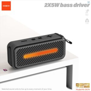 MOXOM BRICK LED TWS WIRELESS SPEAKER MX-SK74