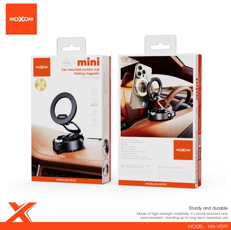 MOXOM FOLDABLE MAGNETIC CAR PHONE MOUNT MX-VS191 - Image 2