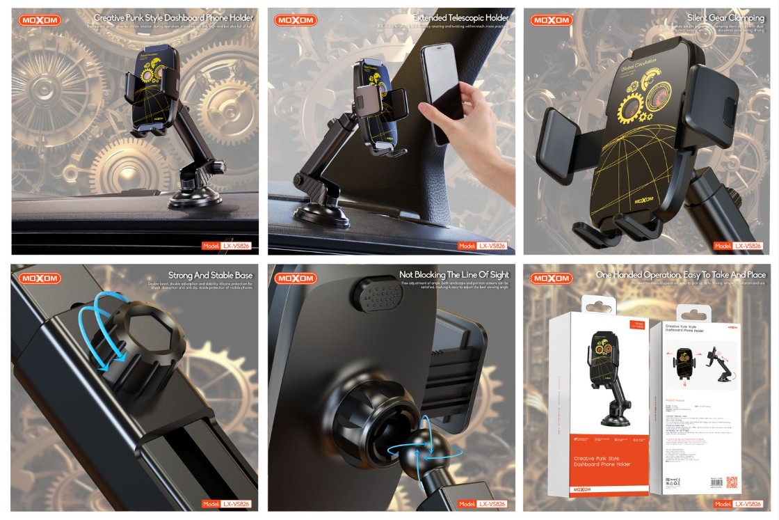 MOXOM LX-VS826 DASHBOARD PHONE HOLDER - Image 3