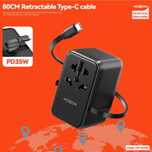 MOXOM PD35W WORLDWIDE TRAVEL ADAPTER MX-HC204