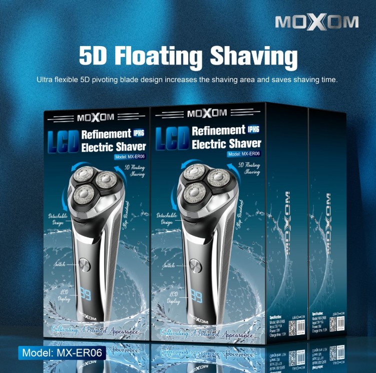 MOXOM REFINEMENT LCD ELECTRIC SHAVER MX-ER06 - Image 2