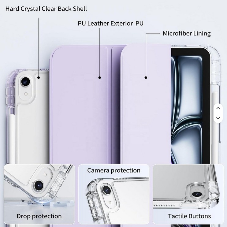 Lavender Smart iPad Case -- iPad - Image 2