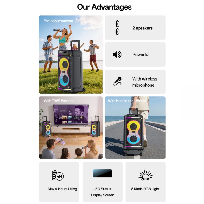 YESIDO BLUETOOTH SPEAKER YSW44 - Image 3