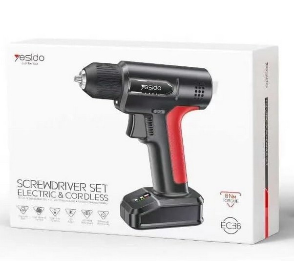 YESIDO ELECTRIC SCREWDRIVER TOOLSET-CORDLESS EC36 - Image 2