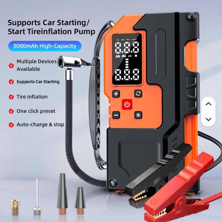 MU-006-A AIR INFLATOR WITH JUMP STARTER 37WH