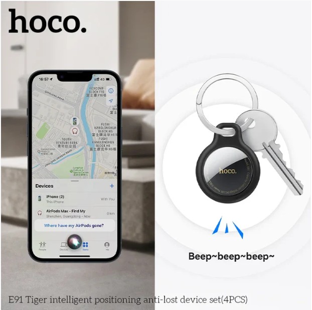 HOCO E91F TIGER SMART ANTI-LOST CARD HOLDER (Copy) - Image 2