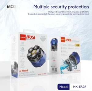MOXOM 6-HEAD ELECTRIC SHAVER MX-ER07