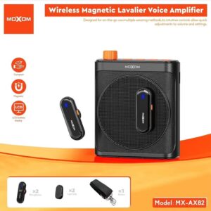 MOXOM WIRELESS MAGNETIC VOICE AMPLIFIER MX-AX82
