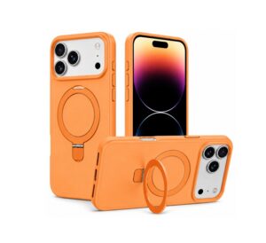 Orange Magsafe Ring Stand Case- iPhone