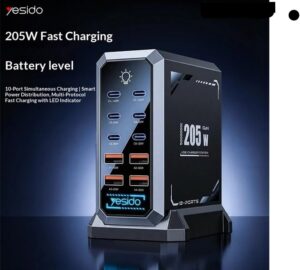 YESIDO MULTIPORT CHARGER 205W YC119