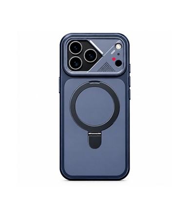 BLUE MAGSAFE RING STAND WITH CAMERA DESIGN - iPhone
