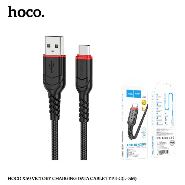 HOCO X59 VICTORY CHARGING DATA CABLE TYPE-C(L=3M)