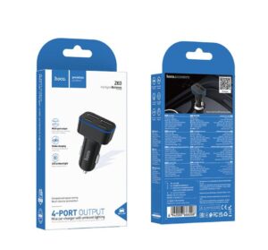 HOCO Z63 BARRY FOUR-PORT CAR CHARGER