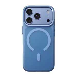 LIGHT BLUE MAGSAFE SHINY BACK CASE - iPhone