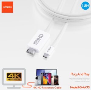 MOXOM MX-AX73 4K TYPE-C TO HDMI CABLE