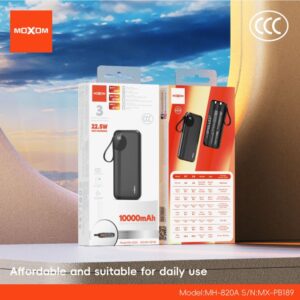 MOXOM MX-PB189 10000MAH 22.5W POWER BANK