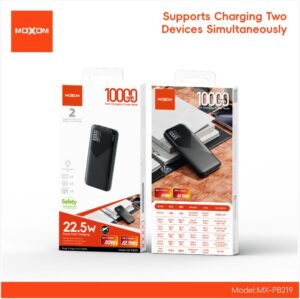 MOXOM MX-PB219 10000MAH 22.5W POWER BANK