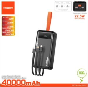 MOXOM MX-PB227 40000MAH 22.5W POWER BANK
