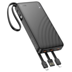 HOCO J146 NIGHT TIDE POWER BANK WITH 4 CABLES (10000MAH)
