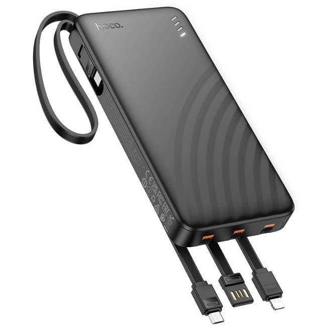 HOCO J146 NIGHT TIDE POWER BANK WITH 4 CABLES (10000MAH)