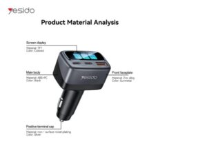 YESIDO Y75 105W SUPER FAST CAR CHARGER